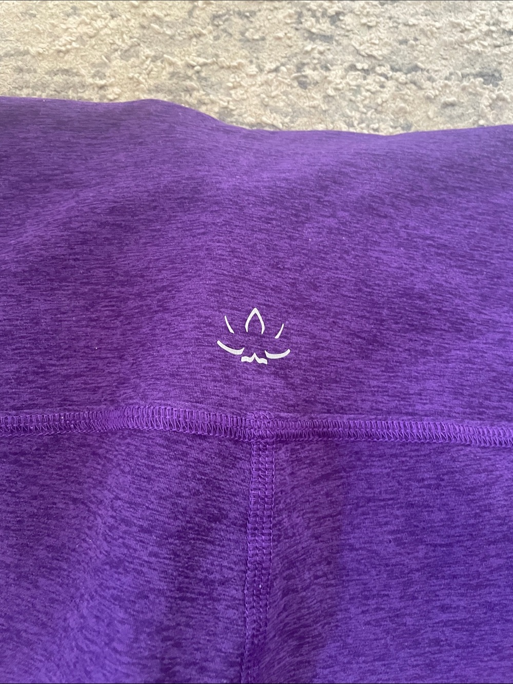Beyond Yoga Heathered Purple Biking Shorts - Picture 3 of 4